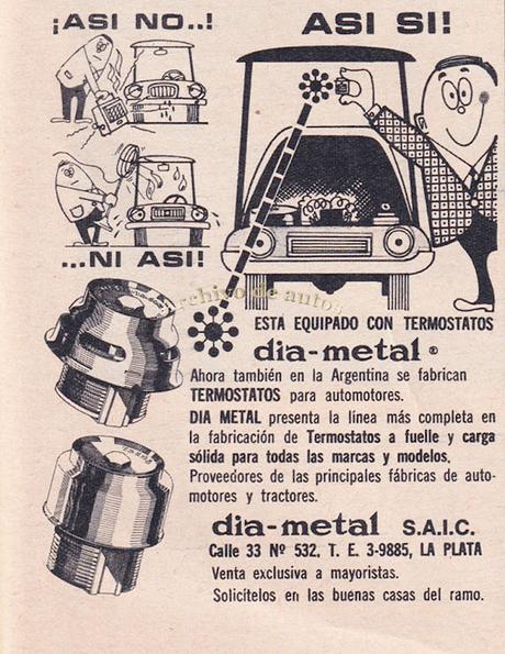 Termostatos Dia-Metal para la industria automotriz argentina