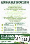 Inicia programa de “Placas Gratuitas” en San Luis Potosí
