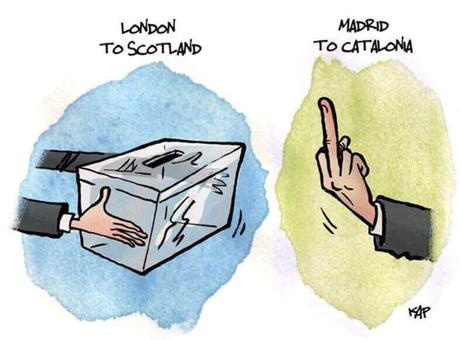 Chistes gráficos sobre indepes y el procés