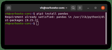 Instalar Pandas en Ubuntu