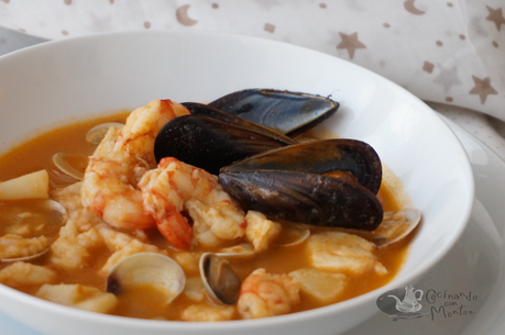 Sopa de pescado y marisco