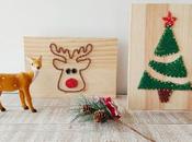 DIY: Hiloramas navideño Rudolf arbol navidad