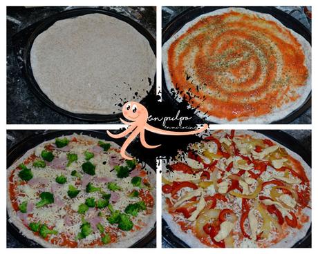 pizza integral con Monsieur Cuisine