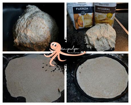 pizza integral con Monsieur Cuisine