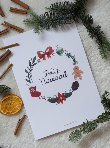 10 Láminas navideñas imprimibles ¡Para regalar o decorar!_6