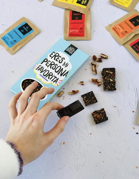 Tableta de chocolate negro sabor Carrot Cake  25% descuento en Justspices