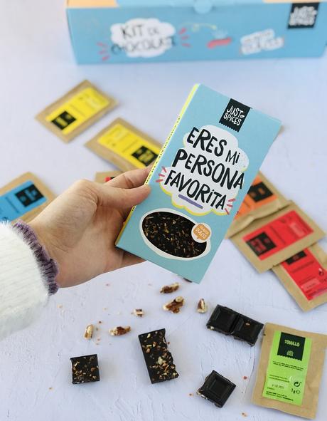 Tableta de chocolate negro sabor Carrot Cake  25% descuento en Justspices