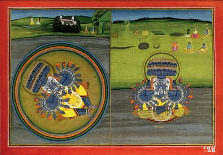 «Bhagavad Gītā», Ilustrado con obras clásicas de la pintura india