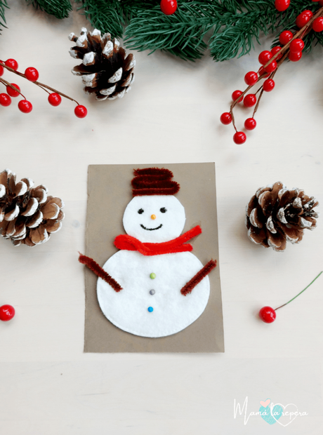 Tarjetas de Navidad para hacer con niños – Manualidades DIY