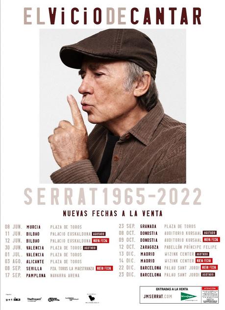 Serrat agota entradas y amplía su gira de despedida con más conciertos en 2022