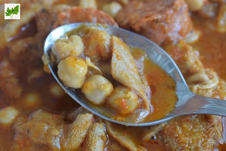 Callos de Cordero con Garbanzos y Chorizo Callos de Cordero con Garbanzos y Chorizo