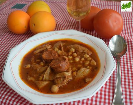 Callos de Cordero con Garbanzos y Chorizo Callos de Cordero con Garbanzos y Chorizo
