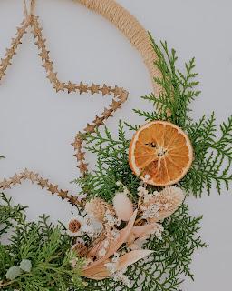 Tiempo de Navidad - DIY Corona campestre para la puerta