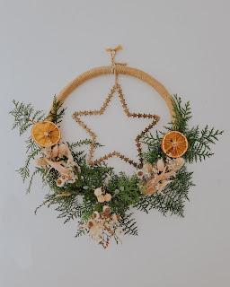 Tiempo de Navidad - DIY Corona campestre para la puerta