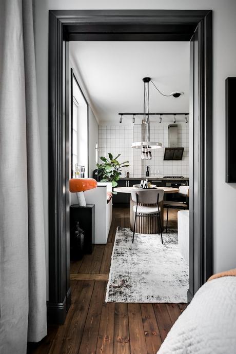 delikatissen tiny scandinavian apartament men´s decor grey black scandi decor estilo nórdico para chicos estilo nórdico oscuro estilo nórdico neutros estilo nórdico moderno estilo nórdico masculino dark scandinavian style  
