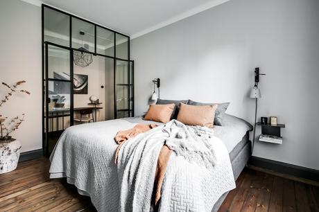 delikatissen tiny scandinavian apartament men´s decor grey black scandi decor estilo nórdico para chicos estilo nórdico oscuro estilo nórdico neutros estilo nórdico moderno estilo nórdico masculino dark scandinavian style  