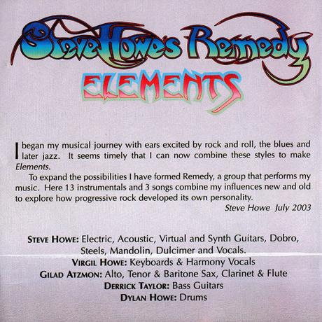 Steve Howe’s Remedy - Elements (2003) Steve Howe’s Remedy - Elements (2003)