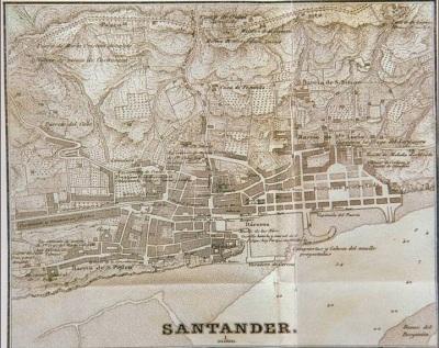 Santander:Plano de Francisco Coello de 1861