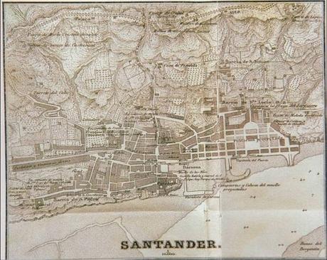 Santander:Plano de Francisco Coello de 1861