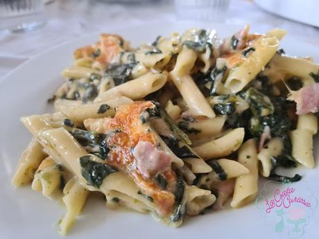 MACARRONES GRATINADOS CON ESPINACAS Y BACON MACARRONES GRATINADOS CON ESPINACAS Y BACON