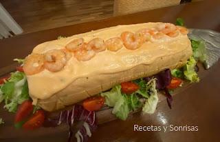 PASTEL DE MERLUZA Y GAMBAS