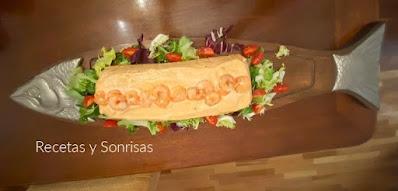 PASTEL DE MERLUZA Y GAMBAS