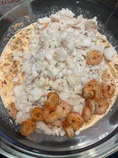 PASTEL DE MERLUZA Y GAMBAS