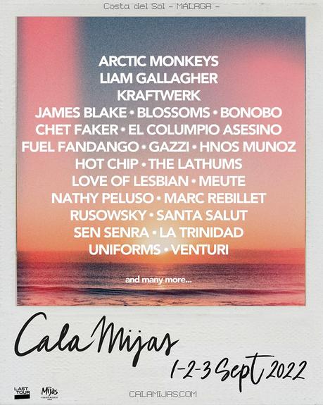 Cala Mijas 2022 suma a Liam Gallagher, James Blake y más