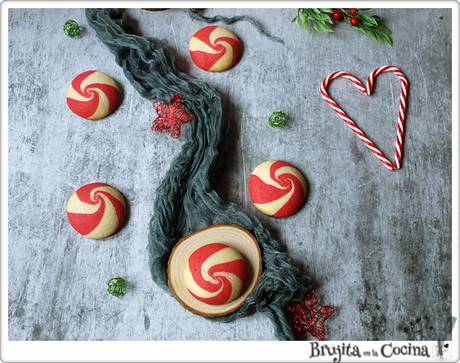 Galletas espiral dos colores Galletas espiral dos colores