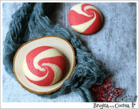 Galletas espiral dos colores Galletas espiral dos colores