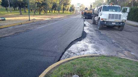 Inician tareas de re-encarpetamiento en el Parque Tangamanga