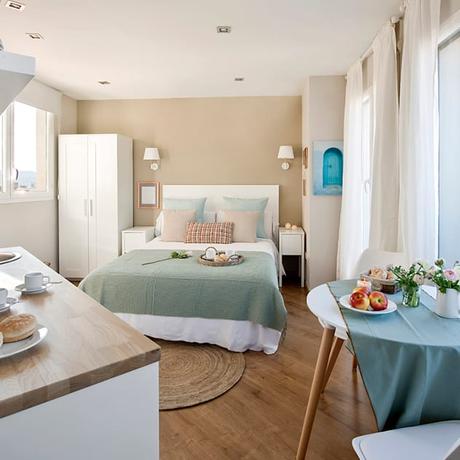 Proyecto Aragón Nice home barcelona Salones de estilo mediterráneo