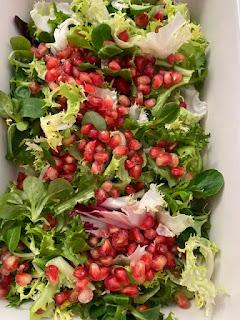 ENSALADA CON VIEIRAS Y PIÑA