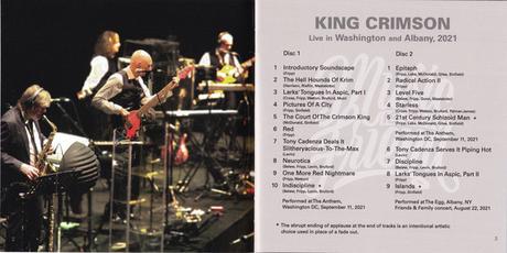 King Crimson - Music Is Our Friend / Live in Washington and Albany (2021) King Crimson - Music Is Our Friend / Live in Washington and Albany (2021)