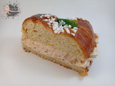 Roscón de Reyes relleno de turrón de Xixona