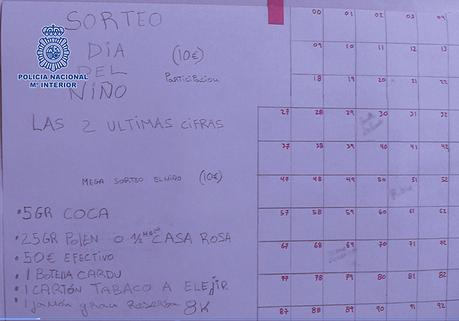 Conozca la “Narcocesta” navideña que sorteaban en un local en España