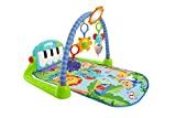 Fisher-Price Alfombra gimnasio para bebés con piano con sonidos y accesorios, motivo de animales,...