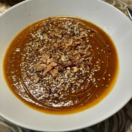 CREMA DE CALABAZA ASADA CON UN TOQUE DE CURRY