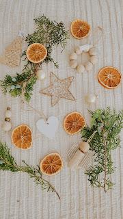 Tiempo de Navidad - Naranjas disecadas para decorar