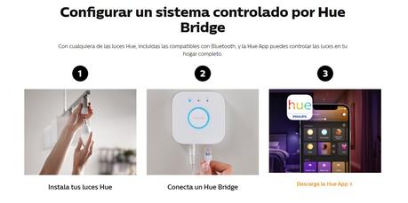 Philips Hue permite ambientar los espacios de tu hogar para cada momento y actividad, añadiendo un toque de estilo y diseño Philips Hue permite ambientar los espacios de tu hogar para cada momento y actividad, añadiendo un toque de estilo y diseño