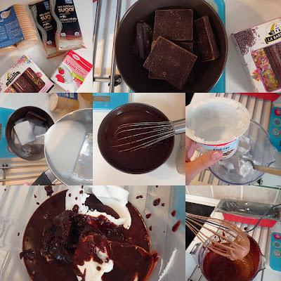 Tronco de galletas y chocolate - Sin lácteos y sin huevo