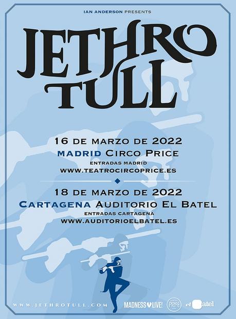 Jethro Tull: conciertos en Madrid y Cartagena en 2022