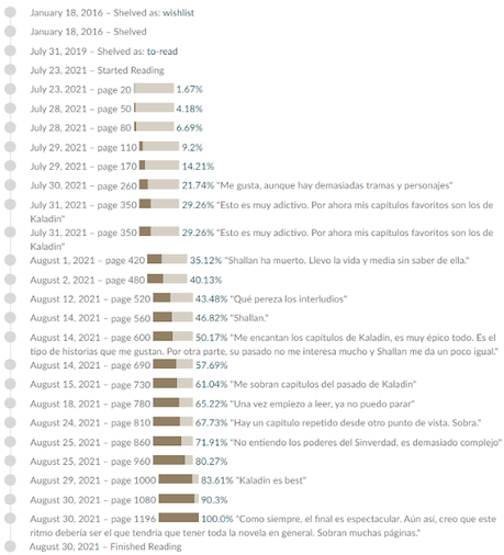 Saga El archivo de las tormentas, Libro I: El camino de los reyes, de Brandon Sanderson
