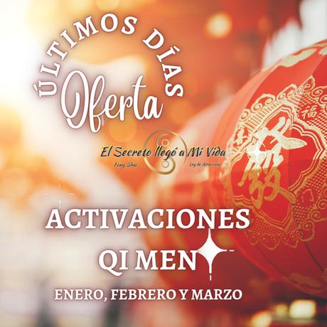 Oferta Activaciones Qi Men Enero Febrero y Marzo