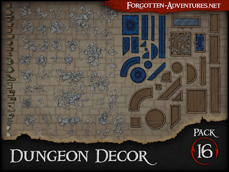 Dungeon Decor - Pack 16, de ForgottenAdventures Dungeon Decor - Pack 16, de ForgottenAdventures