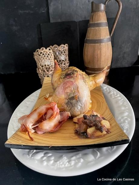 Faisán, manzana, ciruelas pasas y paté, byJose