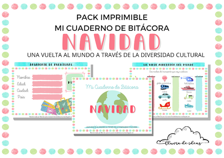 Recurso imprimible: Cuaderno Bitácora de Navidad | Una vuelta al mundo a través de la diversidad cultural