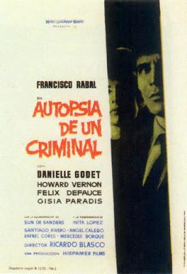 AUTOPSIA DE UN CRIMINAL (España, 1963) Intriga
