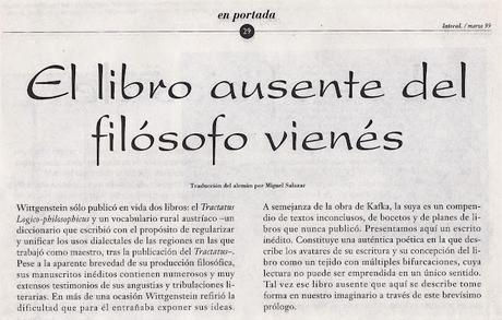 WITTGENSTEIN LATERAL 1999