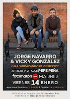 Concierto de Jorge Navarro & Vicky González y Pepe Peña en Fotomatón Bar